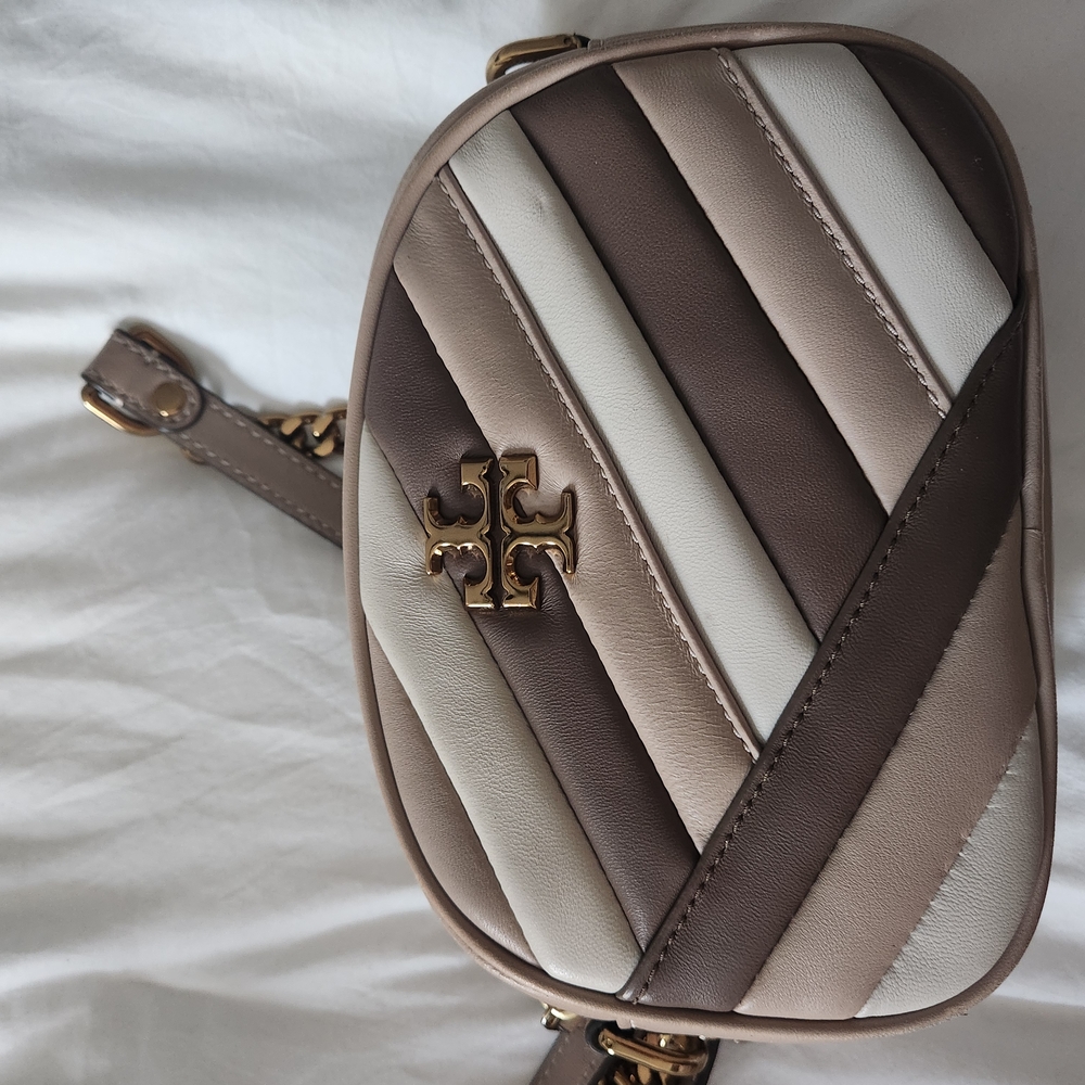 Tory Burch Women's Multi-Color Kira Chevron Camera Bag